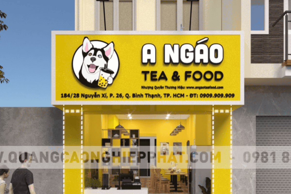 Ảnh tổng kết công trình hộp đèn mica chữ nổi đẹp, chuyên nghiệp, hoàn thiện tốt