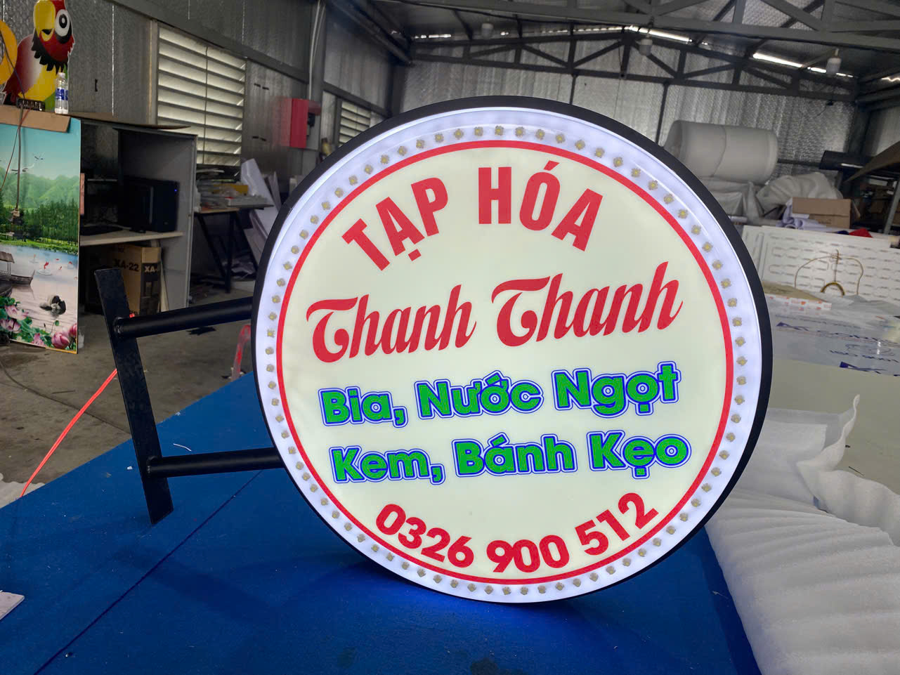 Giá hộp đèn nhôm