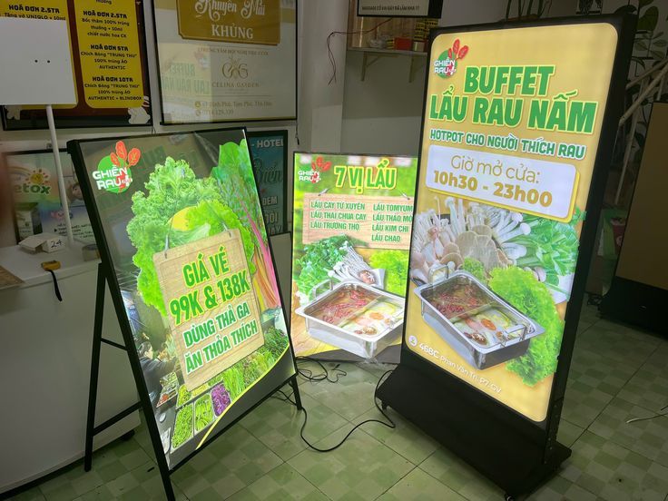 Hộp đèn nhôm nhét cạnh